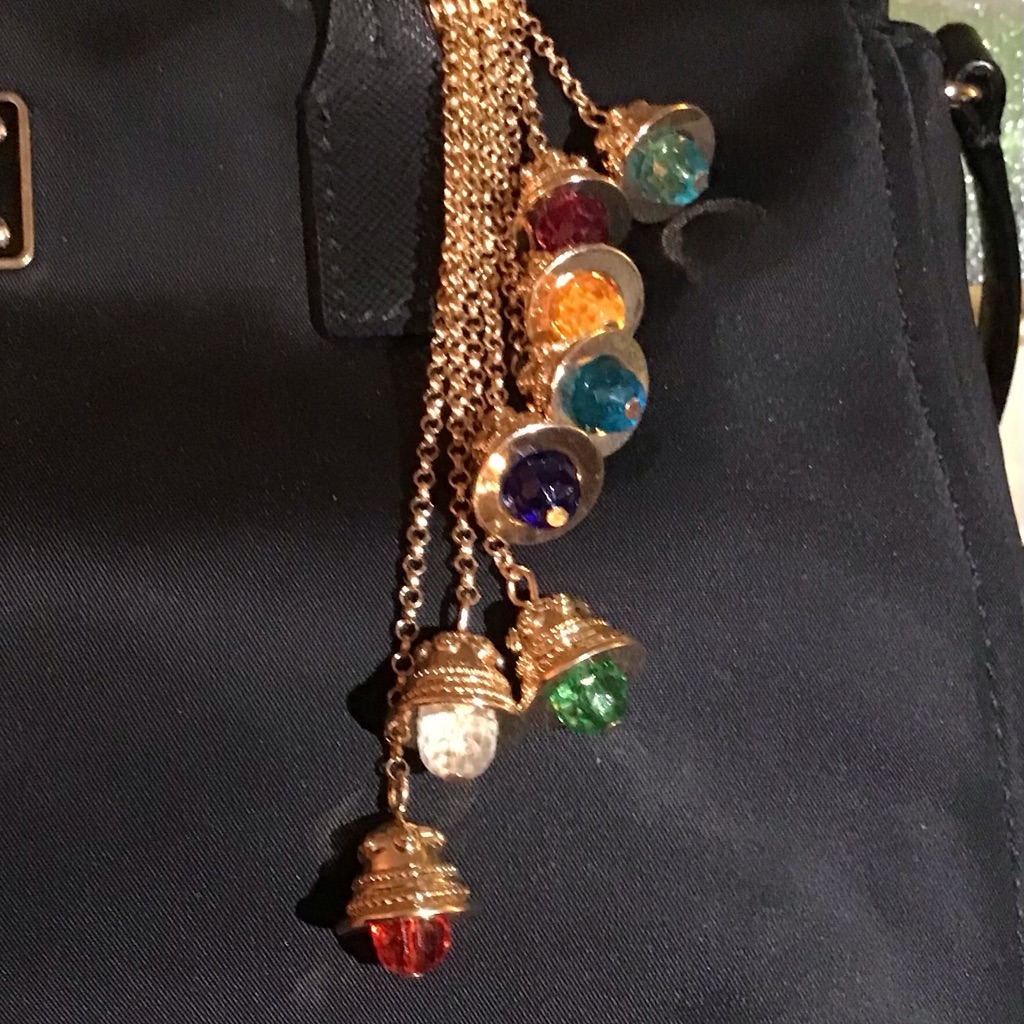 New - Complete Set Of 8 Bell Charms Effy Purse Jewelry 150$